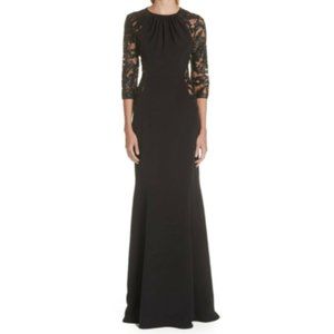 Verdin New York Crepe Silk Trumpet Formal Gown